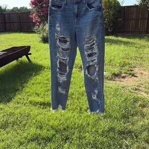 American Eagle Outfitters Distressed Denim Skinny Jeans